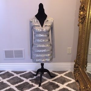 Gray Sequin Tunic/ Dress